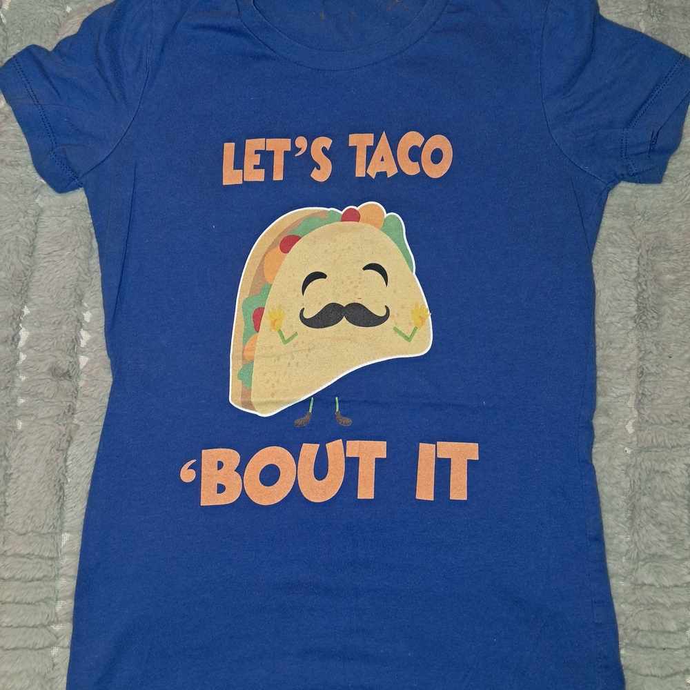 Playful Blue Taco Graphic Women's Tee